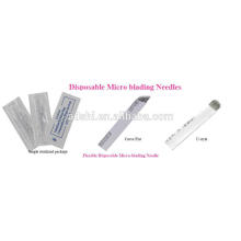 Curve flat and U type permanent makeup cosmetic microblading needle/microblading blade